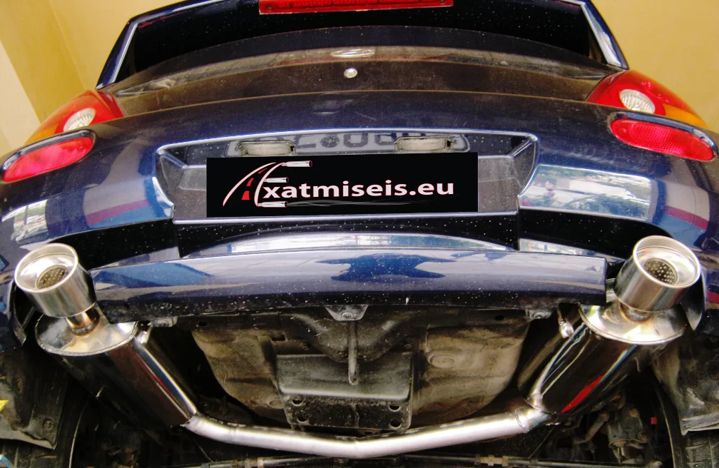 hyundai coupe 2.0; custom double back box(1)