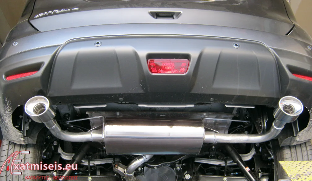 nissan x-trail 1.6 td; custom back box & twin outlet